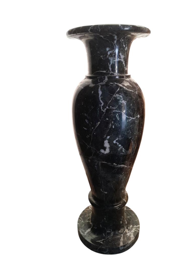 flower Vase large black Zebra