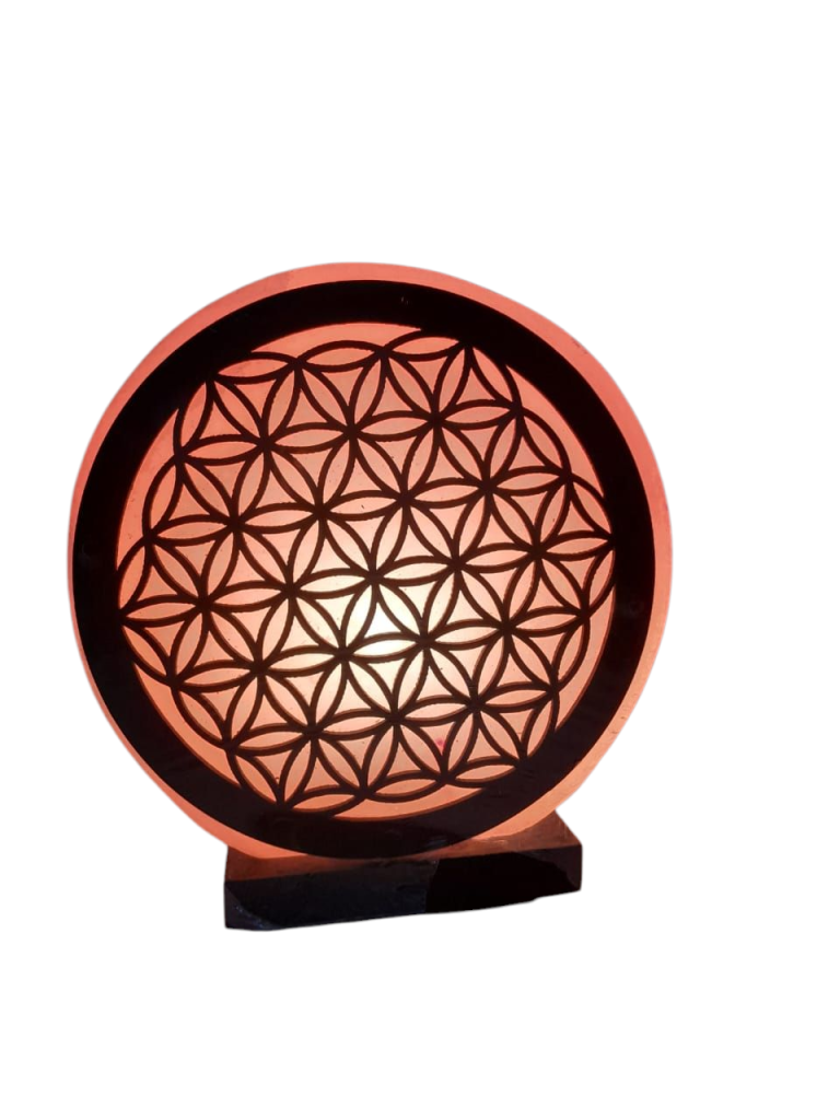 Salt lamp 3D engraved 