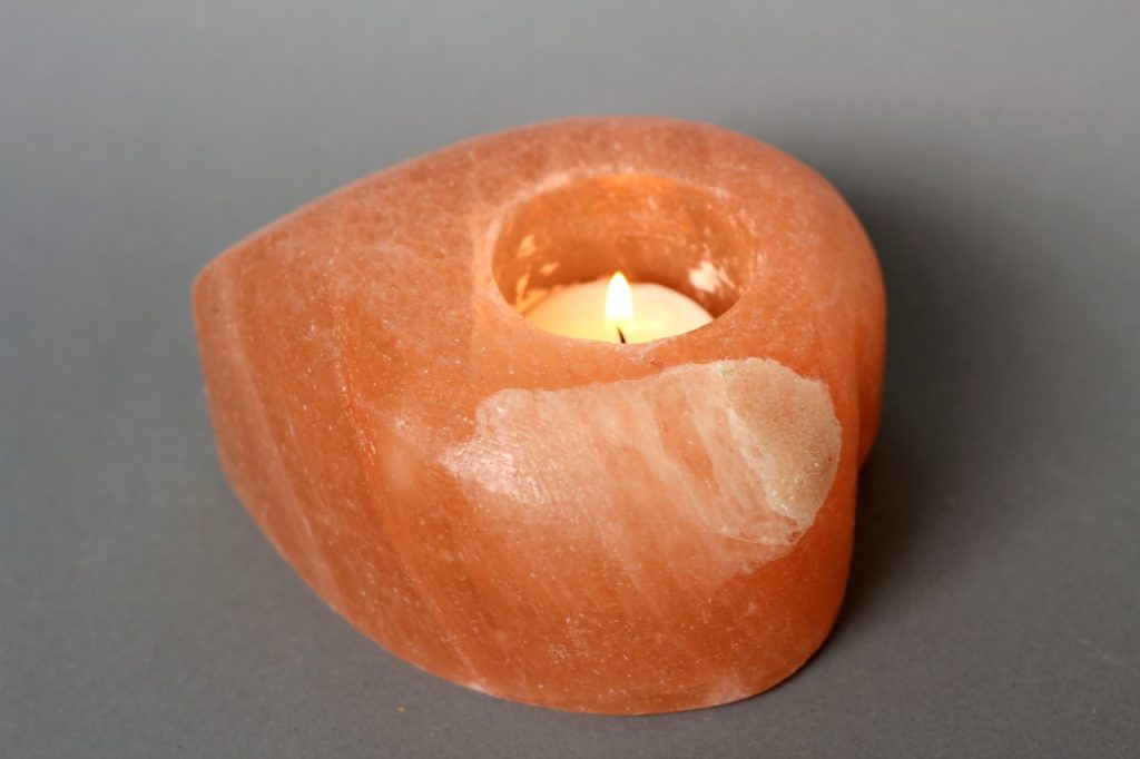 Salt Tealight Heart Shape